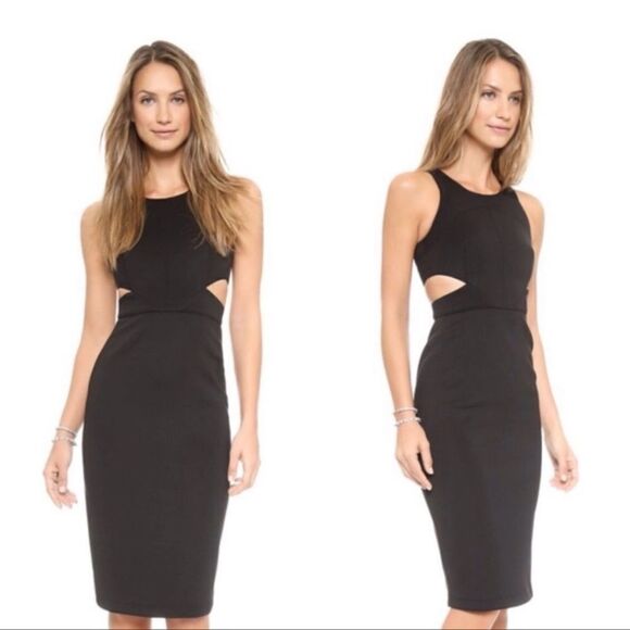 HUNTER BELL Dresses & Skirts - Hunterbelle Scuba Cut Out Midi Body Con Dress